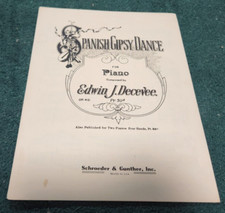 1927 SPANISH GIPSY DANCE Sheet Music Edwin J. Decevee Schroeder & Gunther