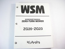 Kubota ZG20 AG23 Zero Turn Lawn Mower Workshop Service Repair Manual