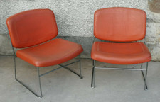 Paire fauteuils design 60 70