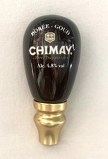 CHIMAY DOREE GOUD BEER TAP HANDLE RARE SHORTY KNOB BROWN COLOR