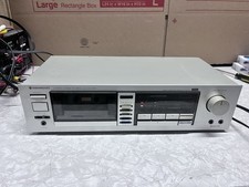 Vintage Kenwood Stereo Cassette Deck KX-55C Silver Parts Or Repair