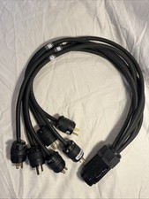 SOCAPEX SOCO 19 PIN to 3ft 6 Channel 15A Edison Male Connectors Break-in