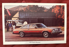 Vintage 1977 Buick skylark Pontiac dealership postcard St. Johns Michigan