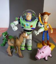 Lot TOY STORY 1995 DISNEY PIXAR ROBOT BUZZ L'ECLAIR, Ane, Dinosaur, Woody, Coch