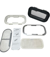 Lewmar 393020162, Gry Portlight Size 0, BKT BLKM, w/ Screen, NEW, OEM