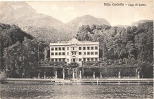 Beautiful Façade of Villa Carlotta At Lake Como, Italy Postcard