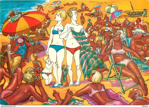 Carte postale humour - carte,