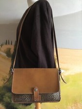 Sac cuir et toile léopard