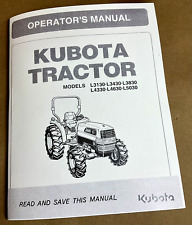 Kubota L3130 L3430 L3830 L4330 L4630 L5030 Owners Operators Manual Book HST GST