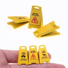 Signe d'avertissement miniature 1/12 Échelle décorative alliage Mini signe