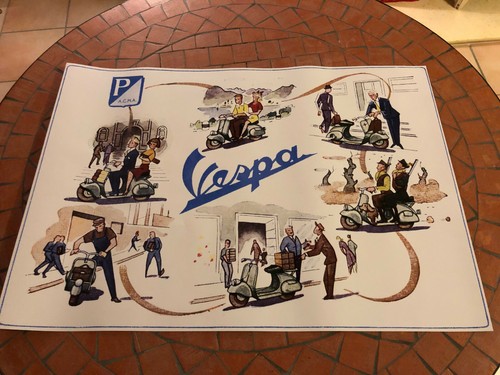 Affiche vespa acma faro basso - faro,