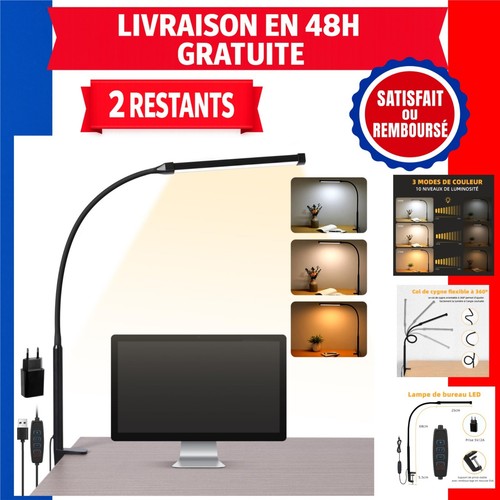 Lampe bureau led pince - lampe,