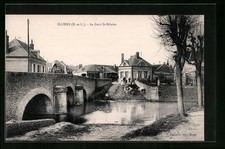 Old postcard Illiers, le Pont St-Hilaire 