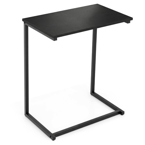 Shaped end table vintage - c-shaped,