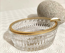 Cendrier en cristal taillé