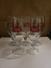 Lot de 5 verres publicitaire Stella artois 50 cl.