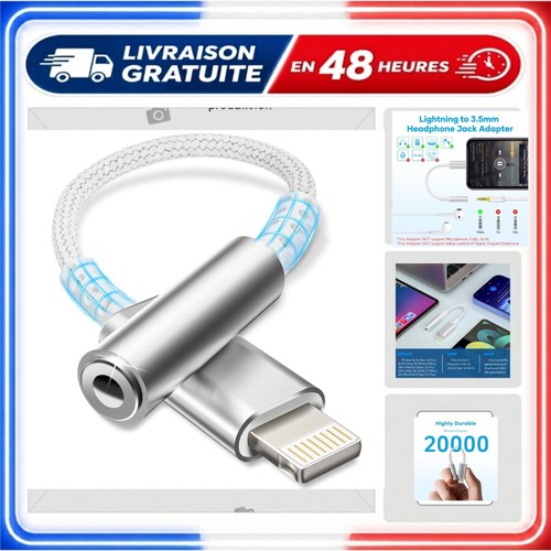 Adaptateur lightning vers jack - lightning,