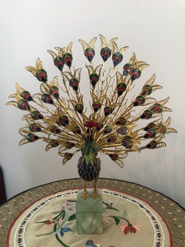 Cloisonne figurine statuette - cloisonne,
