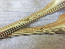 PAIR OF SOLID SILVER GENERAL FARMERS CUTLERY