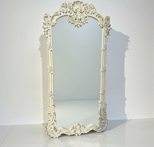 Grand miroir sur pied - grand, blanc