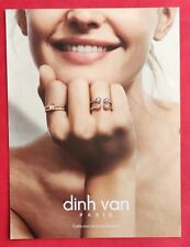 Press Advertising: Jewelry DINH VAN Paris Rings Collection Le Club Diamant