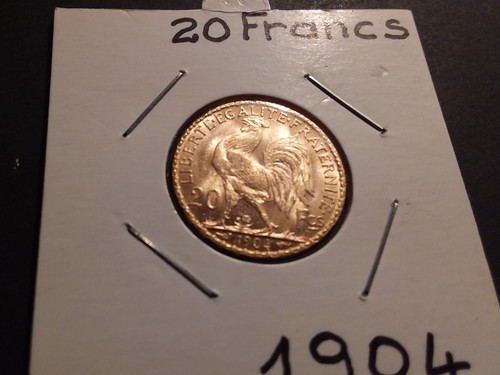 Francs coq 1904 - 20, .