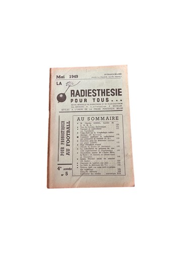 Revue radiesthesie pour - revue,