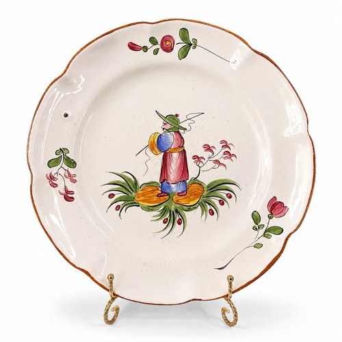 Assiette ancienne faïence - assiette,