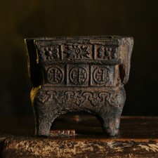 4.3" Ceramics Pottery Bonsai Pot Tradition Carved Succulents Garden Decoration