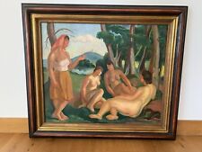 ANCIEN TABLEAU HUILE SUR TOILE