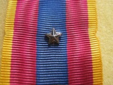 Miniature Silver Star Clip for Reminder Bar or Reduction Medal