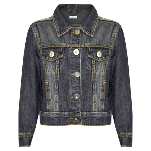 Veste jean noire pour - en,