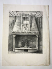 CHEMINEE Lithographie Petit