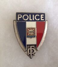 FRANCE - RARE INSIGNE DE CASQUE POLICE années 1970 1980. (+de 10 ans) CHARVIEU