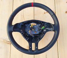 BMW E46 E39 M3 M5 X3 X5 3 Series NEW Leather Steering Wheel M Stitch Red Stripe