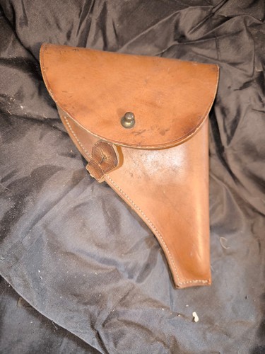 étui cuir ancien revolver - Étui,