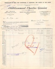 1954 MANUFACTURE OF WHEELS FOR CARRONAGE AND BODYWORK WOOD TO HANGERS