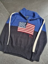 Pull Us Flag Half Zip Ralph
