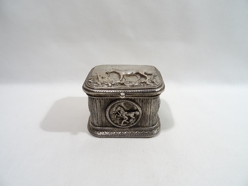 Ancien coffret bronze argente - ancien,