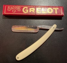 Rare Antique Grelot Manufacture De St Etienne French Antique Cabbage Cut Razor