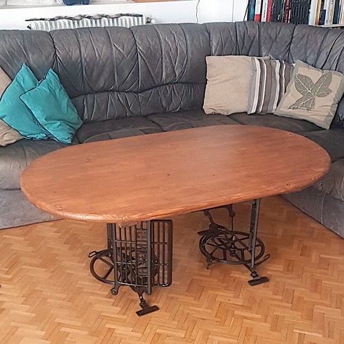 Table basse pieds machines - , à