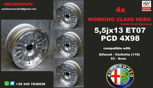 Jantes pouces 4x98 - 13,