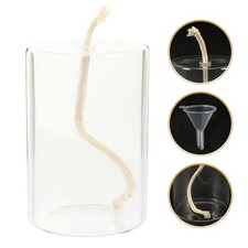  Meche Lampe Petrole À Huile En Verre Lanterne D'huile De Kérosène