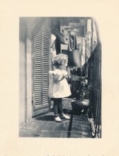 Snapshot Girl Young Girl Dress Flowers Clothes Rack Vernacular Bird