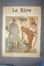 LE RIRE  ROUGE - N°106 - A DROITE DU DIABLE - 1916