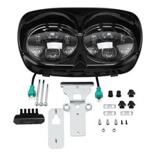 5.75" Dual LED Headlight Projector Fits For Harley Touring Road Glide 1998-2013