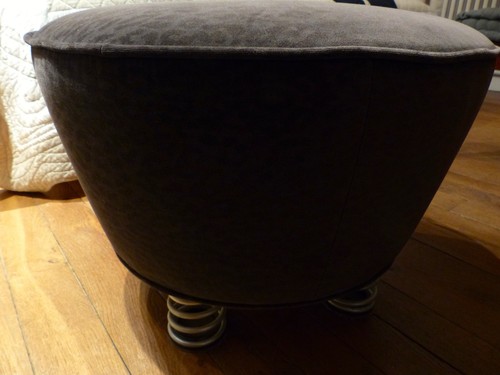 Siège pouf rond velours - siÈge/pouf, en