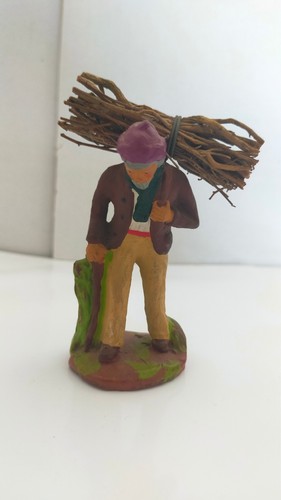 Santon porteur de bois - -,