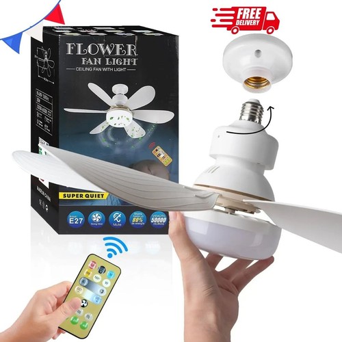 Ventilateur plafond led e27 - led,