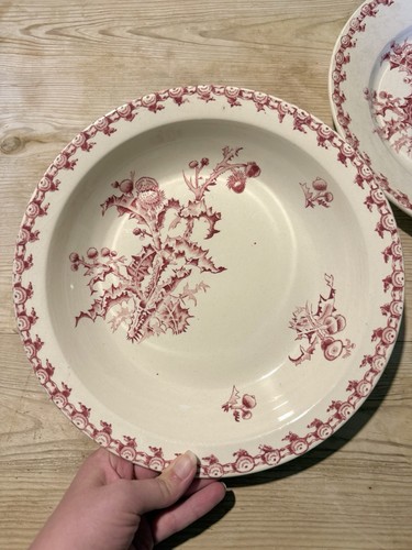 Plat creux ancien faïencerie - plat,